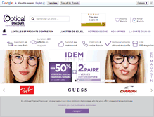Tablet Screenshot of opticaldiscount.com